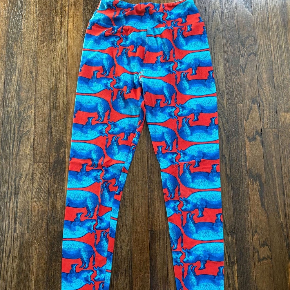LuLaRoe Tween leggings - Pig Pattern